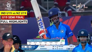 India U19 Women vs New Zealand U19 Women Semi Final Full Match Highlights | IND vs NZ Highlights