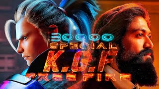 KGF 2 X FREE FIRE | 30k SPECIAL MONTAGE 🔥| FASTEST BEAT SYNC MONTAGE | Gold X White