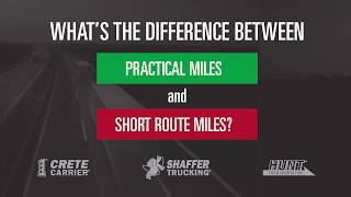 Practical Miles vs. Short Route Miles