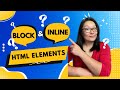 HTML Different between Block and Inline Elements