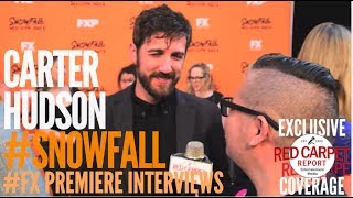 Carter Hudson interviewed at FX Network's "Snowfall" Premiere Red Carpet #SnowfallFX