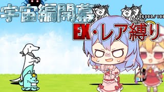 １から始めるレア・EXキャラ縛り＃宇宙編１（にゃんこ大戦争をゆっくり実況）