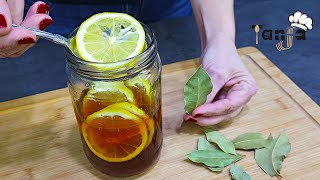 Cleanse your lungs and stop coughing - a natural syrup of bay leaf and lemon