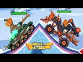 4K : HILLS OF STEEL : NEW TANKS IN ONLINE VERSUS MODE BATTLE ALL EPIC BATTLES //ALL 17 TANKS