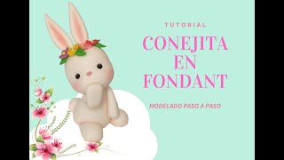 How to Make a Fondant Bunny // Bunny fondant // Matibel Creations in Fondant