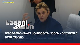 მთავრობა ახალ სააგენტოს ქმნის - ბიუჯეტი 5 მლნ ლარია