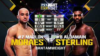 UFC Fight Night 123: Moraes vs. Sterling (Full Fight Highlights)