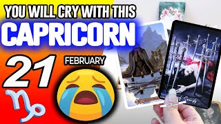 Capricorn ♑ 😭YOU WILL CRY WITH THIS😭 Horoscope for Today February 21 2025 ♑ Capricorn tarot February