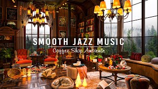 Relax and Unwind with Smooth Jazz Instrumental Music☕Cozy Coffee Shop Ambience ~