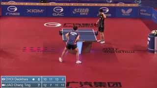 2014 Korea Open MS U21 QF CHOI Deokhwa KOR vs LIAO Cheng Ting TPE