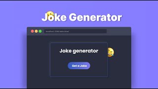 Joke generator in HTML CSS JS | Tutorial | CodeNest | HTML CSS JS