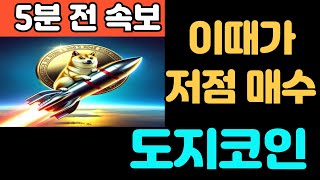 [도지코인 doge]이때가 저점 매수 입니다. 살펴 보고 가세요