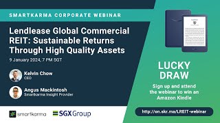 Smartkarma Corporate Webinar | Lendlease Global: Sustainable Returns Through High-Quality Assets