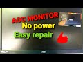 #AOCNopower #AOCMonitor AOC Computer monitor no power(easy repair)