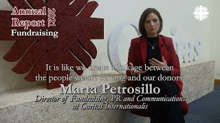 Annual Report 2021: FUNDRAISING (Marta Petrosillo, CARITAS Internationalis)