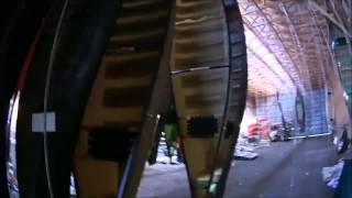 Hanging Canoes at Souris River Canoe warehouse