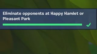 baller eliminate opponents at happy hamlet or pleasant park and treasure - fortnite defi circuit happy hamlet