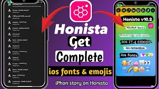 How to get ios fonts in Honista | New Fonts | ios 17.4 Emojis On Honista | iPhones fonts for Honista