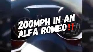 Watch this STOCK Alfa Romeo Giulia Hit 200 MPH!