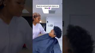 Back to school hair styles on my daughter 💜🩷