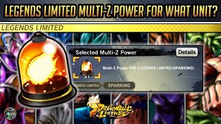WHAT UNIT SHOULD YOU SPEND YOUR 600 LEGENDS LIMITED MULTI-Z POWER ON? | Dragon Ball Legends | Guide