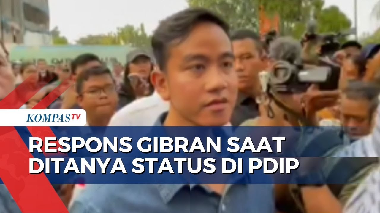 Ditanya Soal Statusnya Di PDIP, Gibran: Saya Sudah Jawab - YouTube