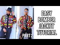 DIY Detailed Bomber jacket tutorial |HOW to sew a bomber jacket professionally |Beginner friendly.