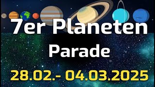 Seltene Planetenparade 🪐 Kosmisches Mega-Event zum Neumond 🌚 28.02. mit Zirbeldrüsen-Aktivierung🧘‍♀️