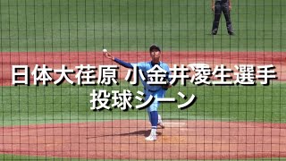 日体大荏原 小金井凌生選手 投球シーン