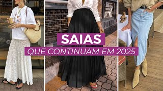 Modelos de saias que estão em alta e continuam em 2025 | Camila Gaio