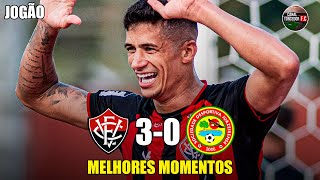 Vitória 3 x 0 Juazeirense - Melhores Momentos - Campeonato Baiano 2024
