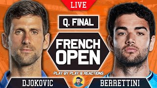 🔴 DJOKOVIC vs BERRETTINI | French Open 2021 | LIVE Tennis Play-by-Play