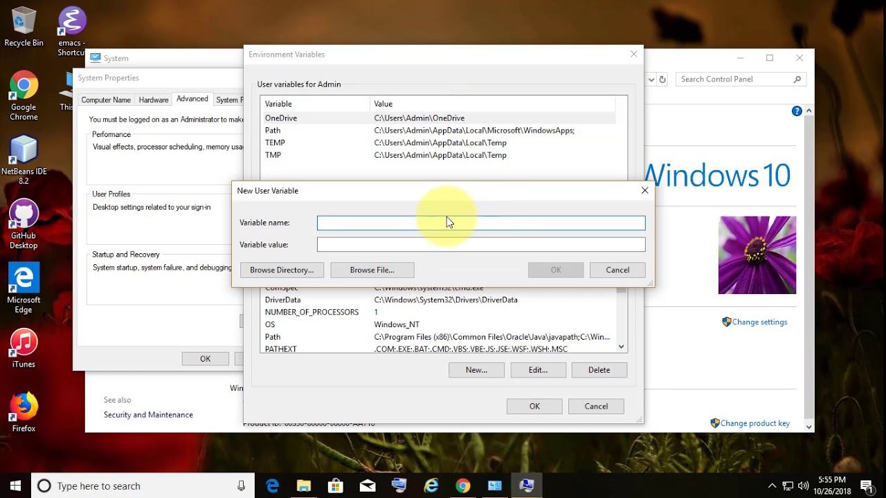 How To Set JAVA_HOME And Java Path On Windows 10 - YouTube