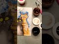 Beautiful, easy gouache drawing 😍😍😽 #arttherapy #shorts #gouachepainting #catdrawing