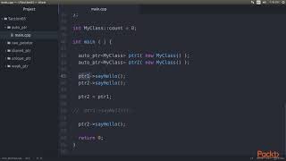 Getting Started with C++17 Programming : auto_ptr | packtpub.com