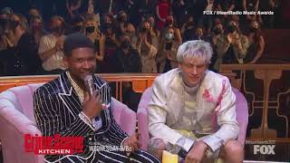 Machine Gun Kelly tells Usher he'll NEVER quit rapping at iHeartRadio Awards 2021 | Good Quality