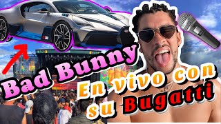 Bad Bunny con su Bugatti cantando #Bichiyal en vivo desde Puerto Rico Latín Grammys Millones Al Tiro