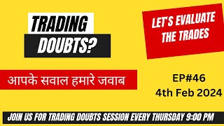 Trading doubt webinar | PRO Trader Talks |Pro Level Trading Course Doubt Class | Trading doubt class