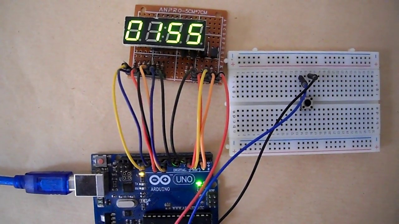 Interfacing Arduino With 7 Segment Display 4 Digit Counter Example Images Interfacing Arduino With 7 Segment Display 4 Digit Counter Example Images