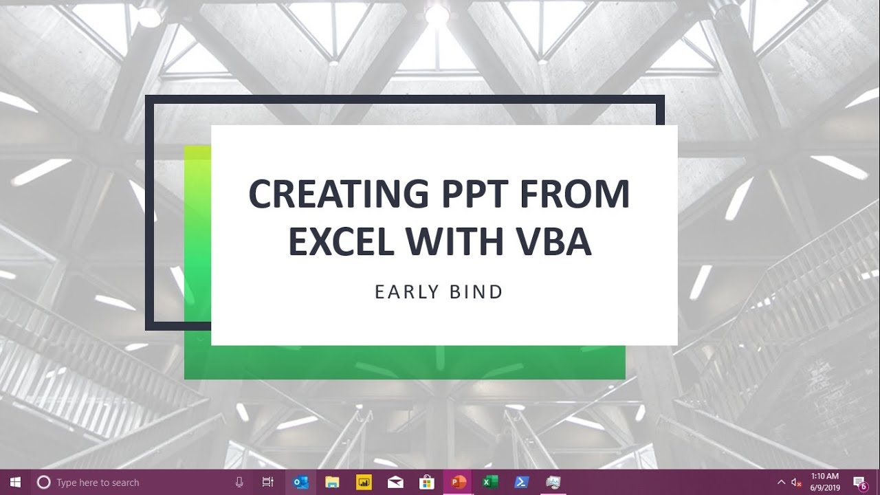 How To Create A PowerPoint Presentation From Excel Using VBA V1 - YouTube