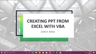 How to Create A PowerPoint Presentation from Excel using VBA v1