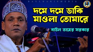 দমে দমে ডাকি মাওলা তোমার | বাউল তাহের সরকার | Dome  Dome Dhaki Mawla Tomare | Baul Haris Media