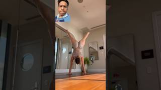 Handstand yoga #yogashort #yogaexercise #yoga