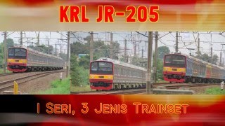 Kompilasi Kereta Api - KRL JR-205 Series, 1 Seri 3 Trainset