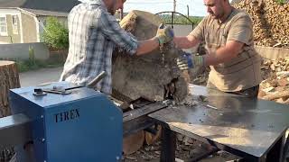 Relax video splitting wood on YouTube 💪💪💪🪵🪵🪵🪓🪓🪓