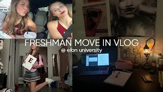 Freshman Move In Vlog and Dorm Tour ! - Elon University