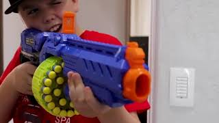 Extreme Toys Short: Capture The Flag Nerf Battle! Ethan and Cole Vs  Mom and Dad Nerf War!