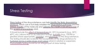 ICH Q1AR2 Stability studies requirements