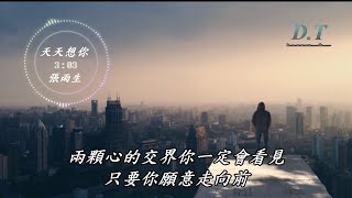 天天想你--張雨生【 動態歌詞 Lyrics 】『天天想你 天天守住一顆心』【D.T】推薦聆聽歌曲