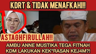 J4HAT! FITNAH KEJ4M pada KANG DEDI MULYADI! AMBU ANNE sebut KDRT dan TIDAK MENAFKAHI! KDM MENJAWAB!